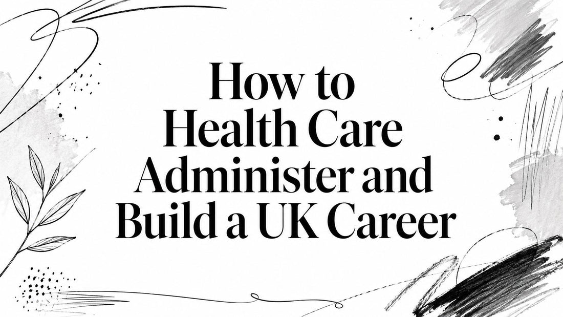 How to Health Care Administer and Build a UK Career