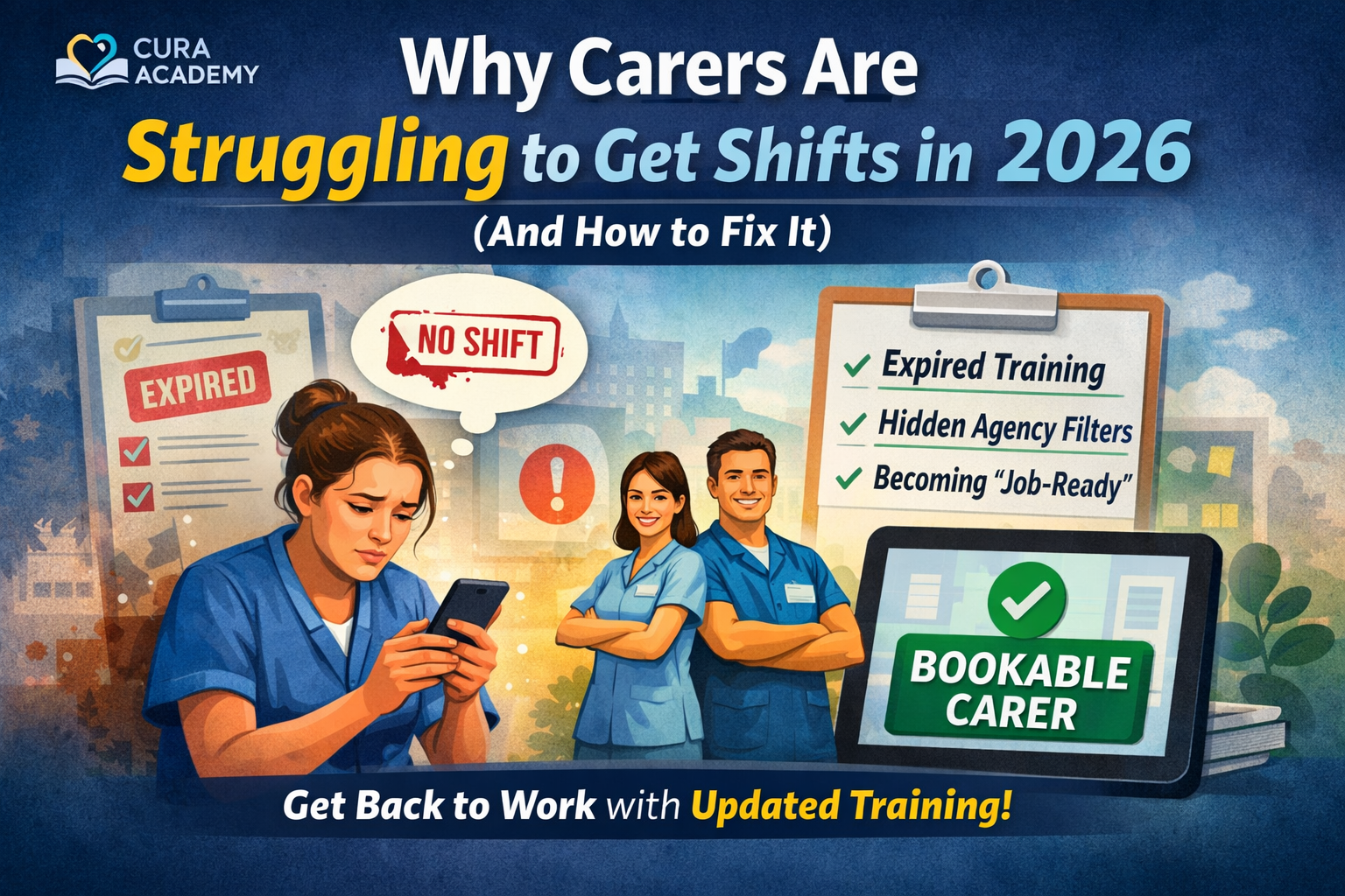 Why Carers Are Struggling to Get Shifts in 2026 (And How to Fix It) - Cura Academy