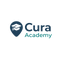 Cura Academy logo with a graduation cap icon on a white background